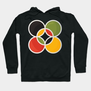 Kintinkantan Adinkra symbol in Pan African colors Hoodie